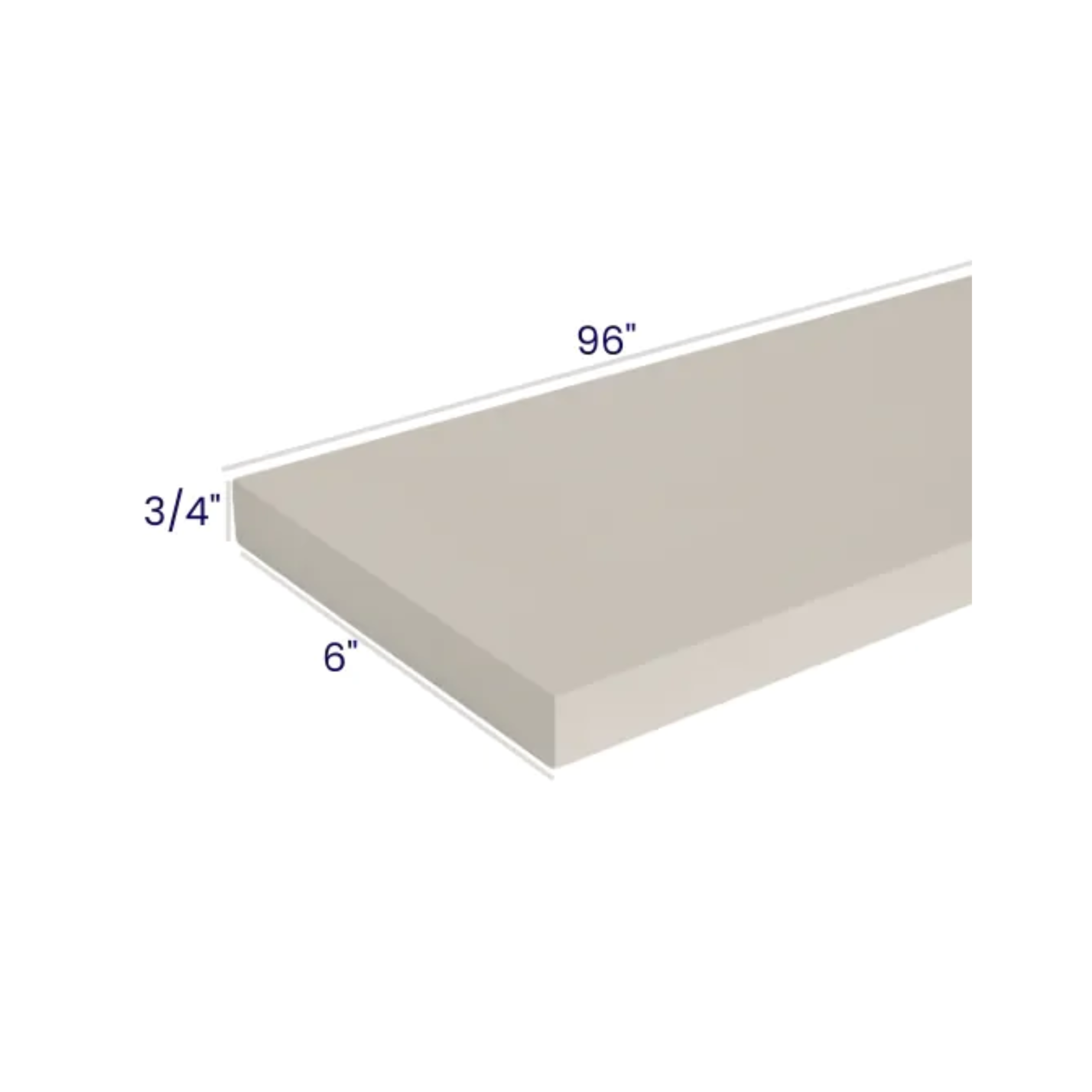 Charleston White - Tall Filler - 6"W X 96"H