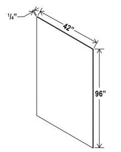 White Shaker Finished Plywood Island Panel