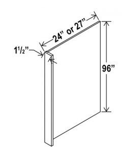 Shaker Espresso Refrigerator End Panel