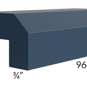 Shaker Navy Blue Angle Light Rail molding