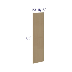 Slim White OakTall Decorative Door Panel