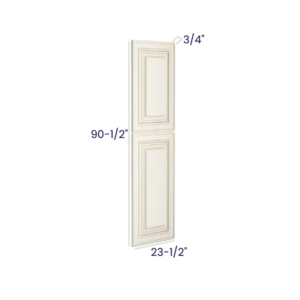 Charleston White - Tall Decorative Door Panel - 23-1/2"W X 84-1/2"H X 3/4"D
