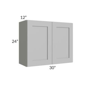 Shaker Gray 24″ H Double Door Wall Cabinet