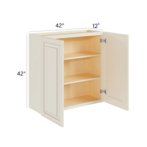 Charleston White - Wall Cabinet - 42"W x 36"H x 12"D - 2D -2S