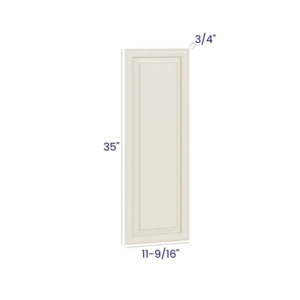 Charleston White - Wall Decorative Door Panel - 12-3/4"W X 35"H X 3/4"D