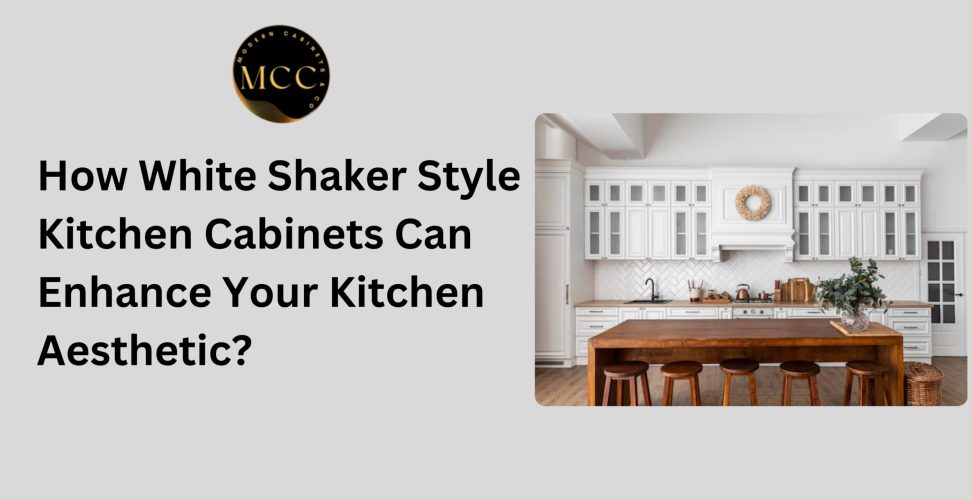 white shaker-style kitchen cabinets